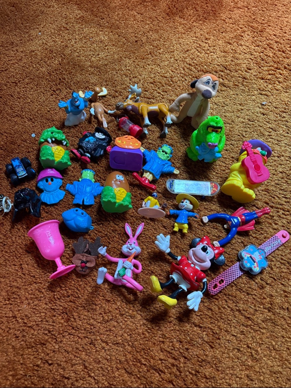 Vintage happy meal Halloween Disney McDonald’s Superman Minnie toys